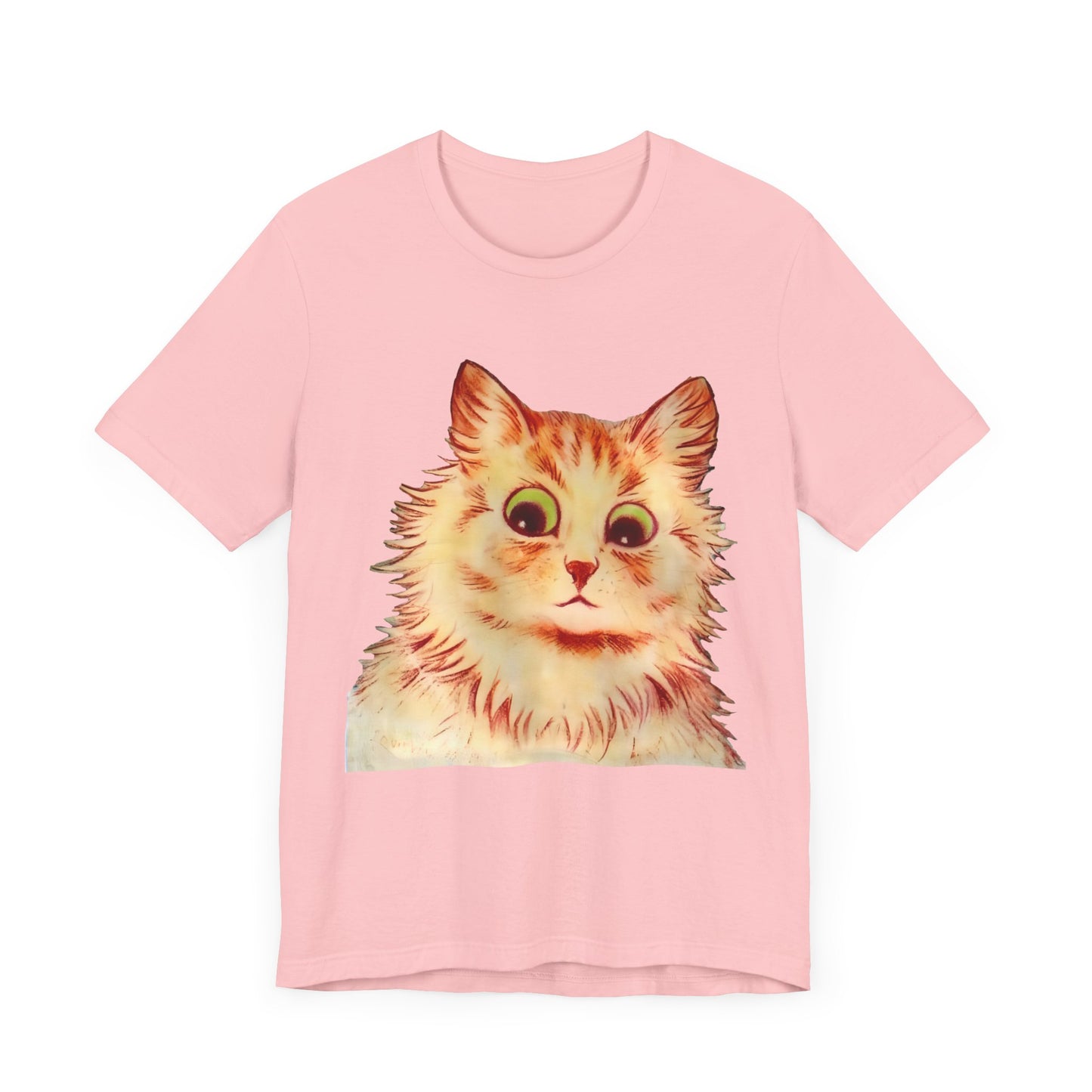 louis wain anthropomorphized cat painting another orange cat tshirt whatmart