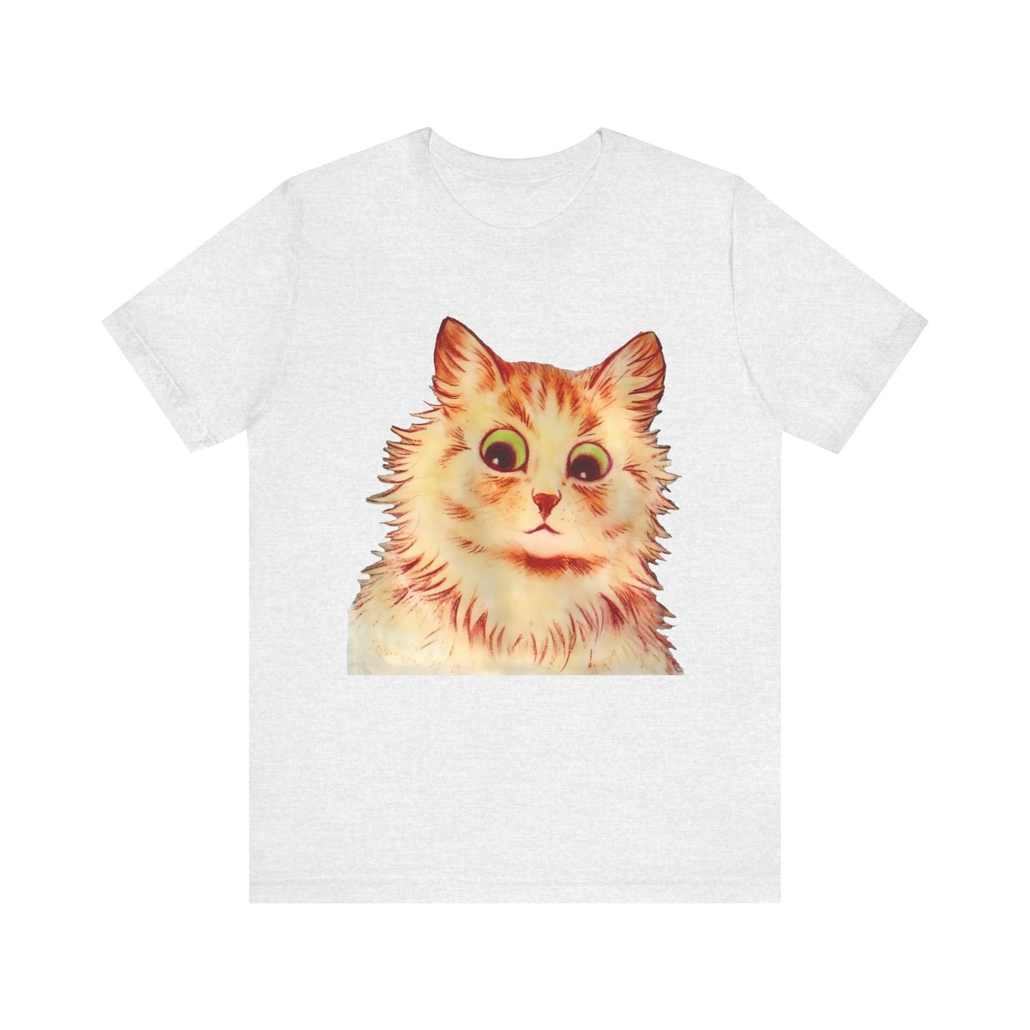 louis wain anthropomorphized cat painting another orange cat tshirt whatmart