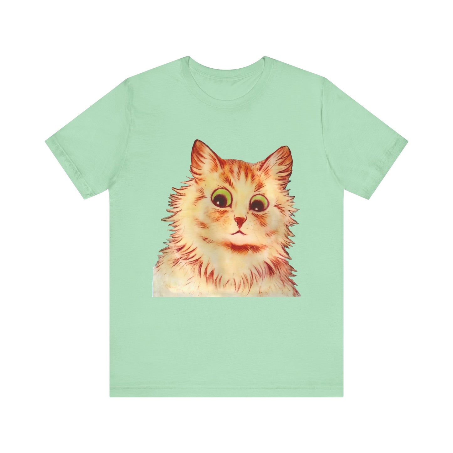 louis wain anthropomorphized cat painting another orange cat tshirt whatmart