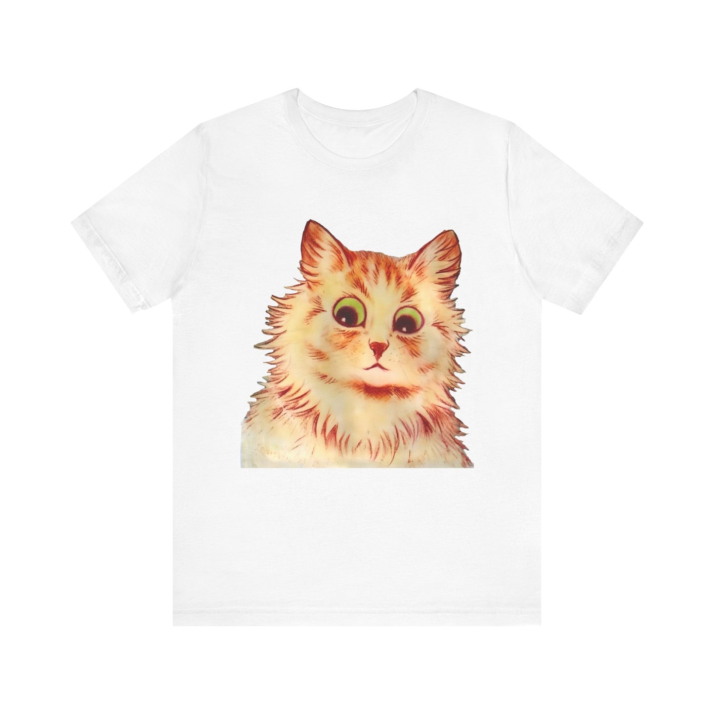 louis wain anthropomorphized cat painting another orange cat tshirt whatmart