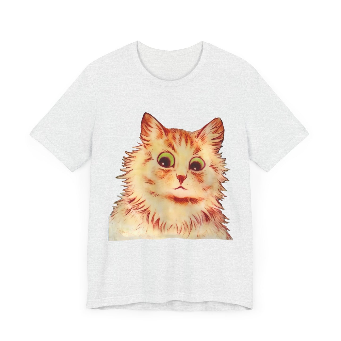 louis wain anthropomorphized cat painting another orange cat tshirt whatmart