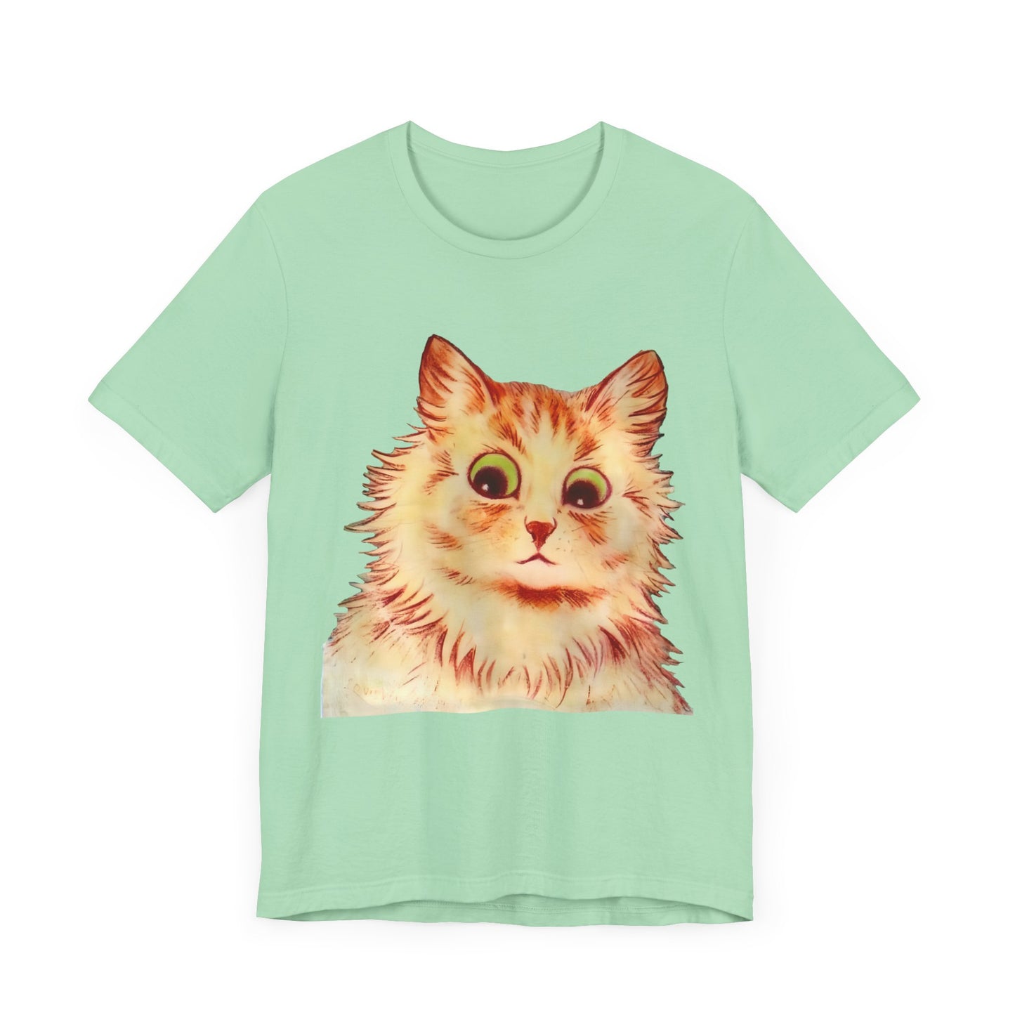 louis wain anthropomorphized cat painting another orange cat tshirt whatmart