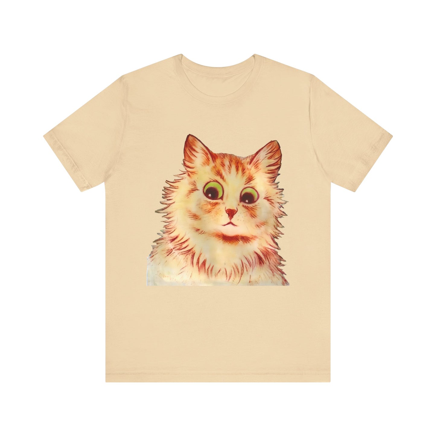 louis wain anthropomorphized cat painting another orange cat tshirt whatmart