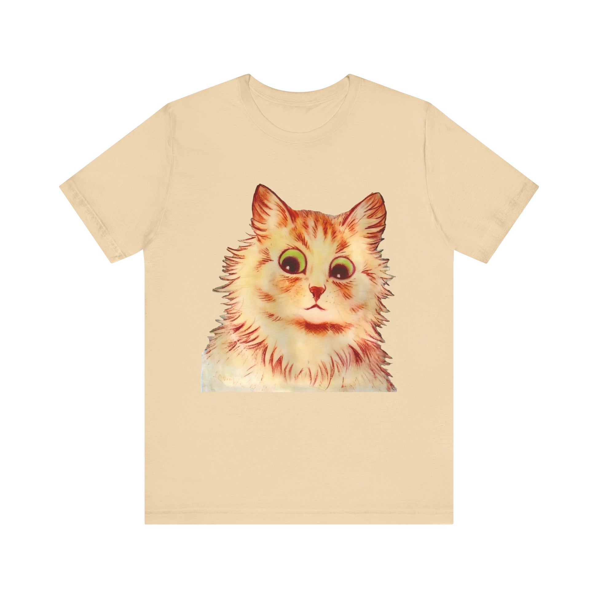 louis wain anthropomorphized cat painting another orange cat tshirt whatmart