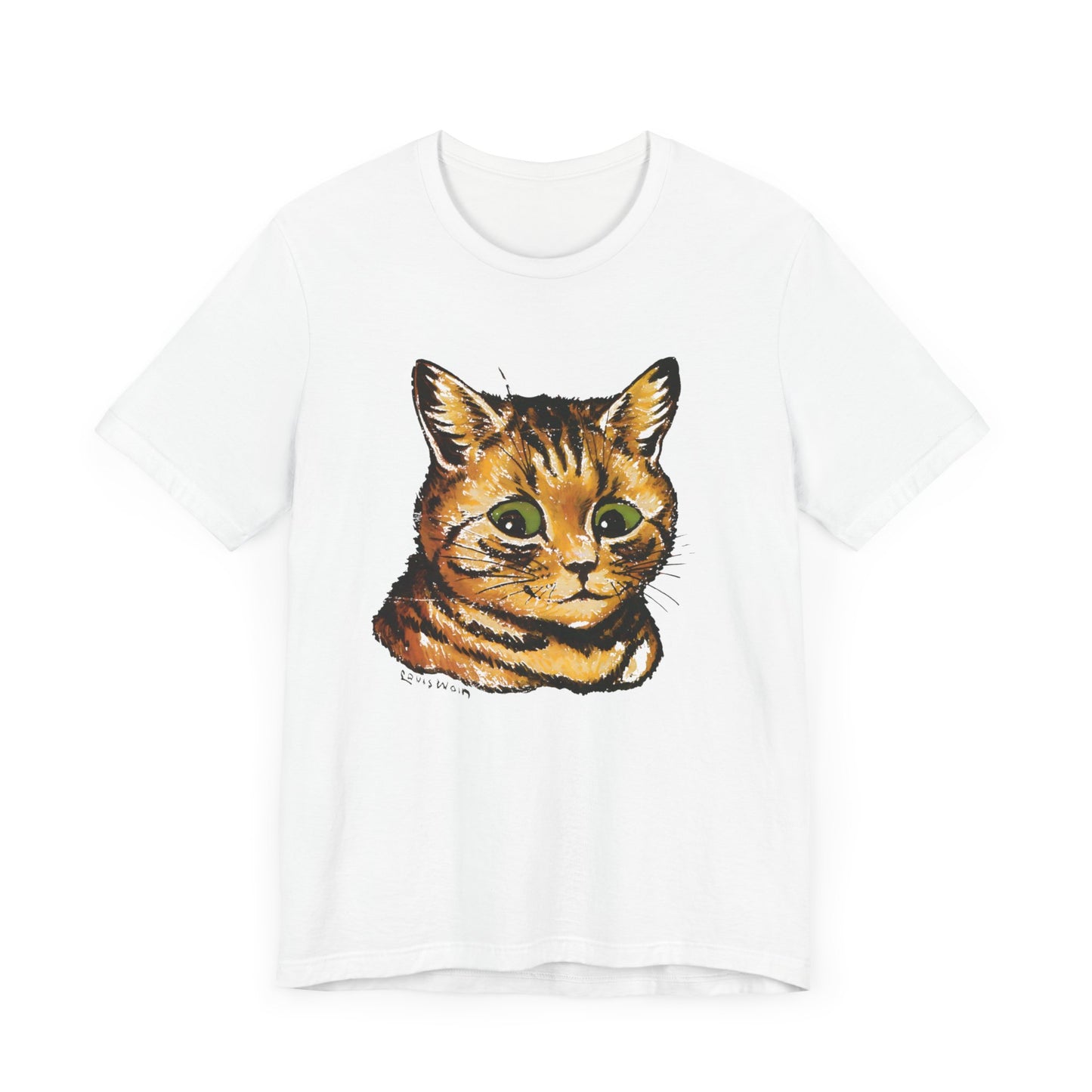 louis wain anthropomorphized cat painting orange cat tshirt whatmart