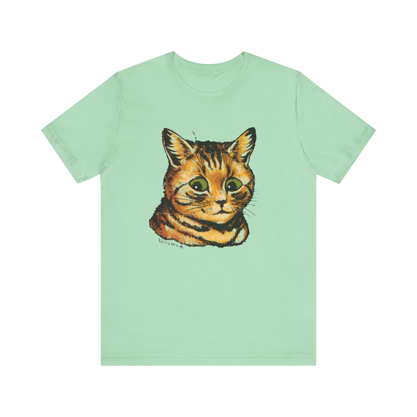 louis wain anthropomorphized cat painting orange cat tshirt whatmart