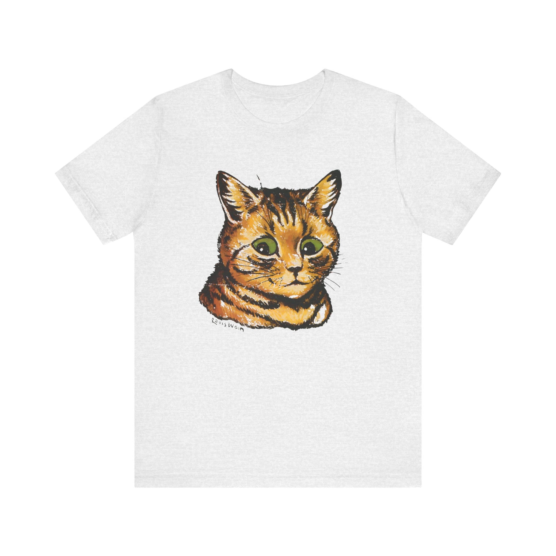 louis wain anthropomorphized cat painting orange cat tshirt whatmart