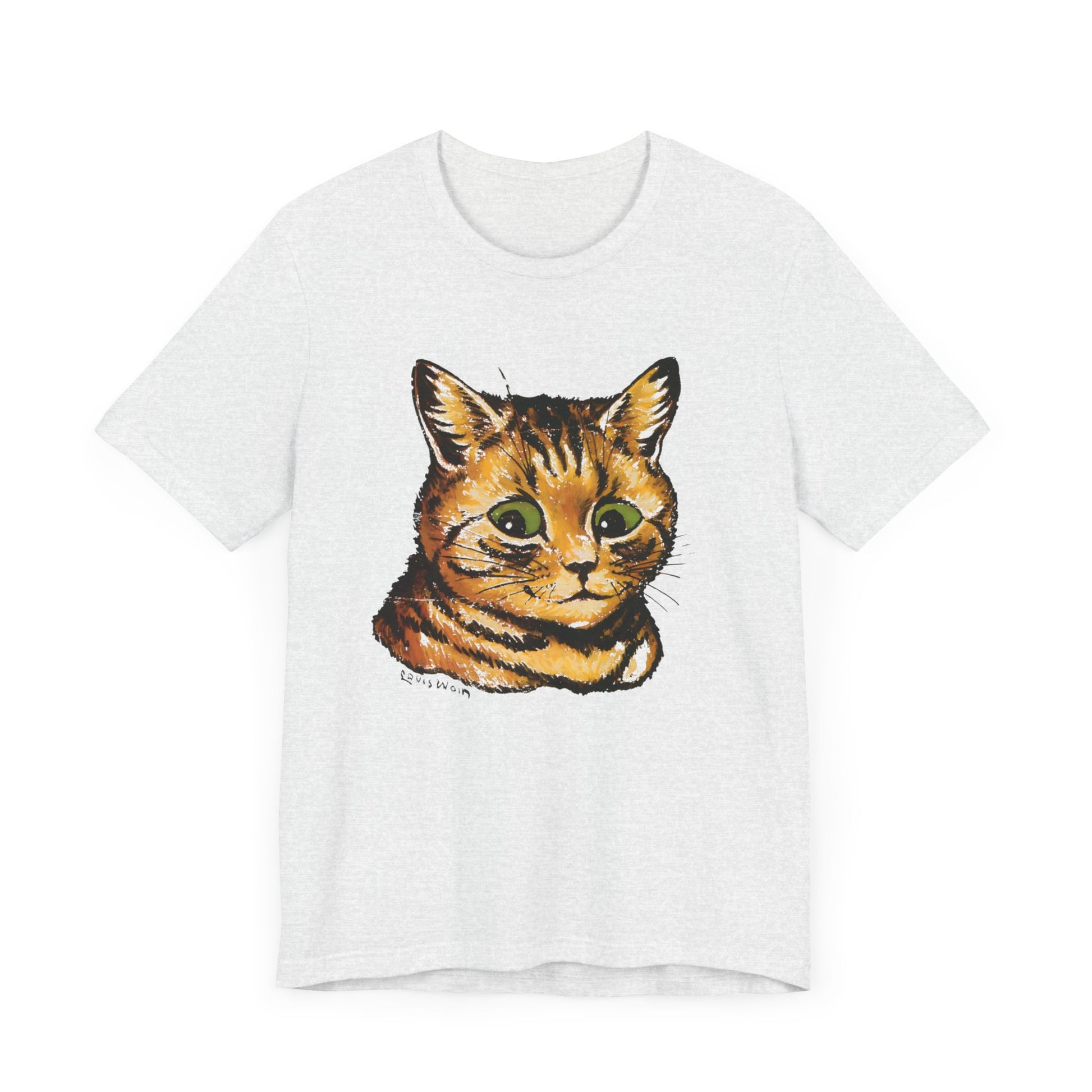 louis wain anthropomorphized cat painting orange cat tshirt whatmart