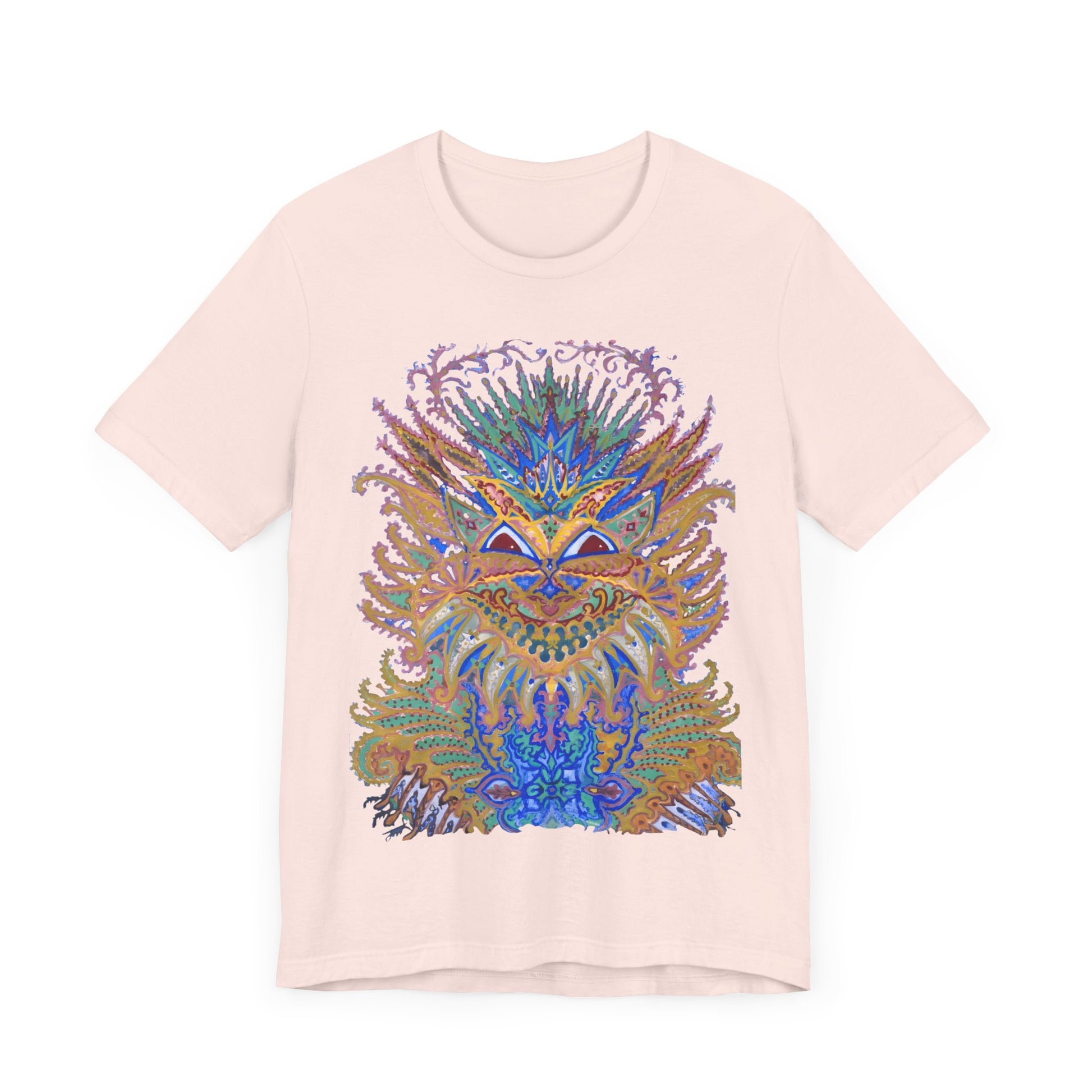 louis wain anthropomorphized cat painting psychedelic early 1900's cat design tshirt whatmart