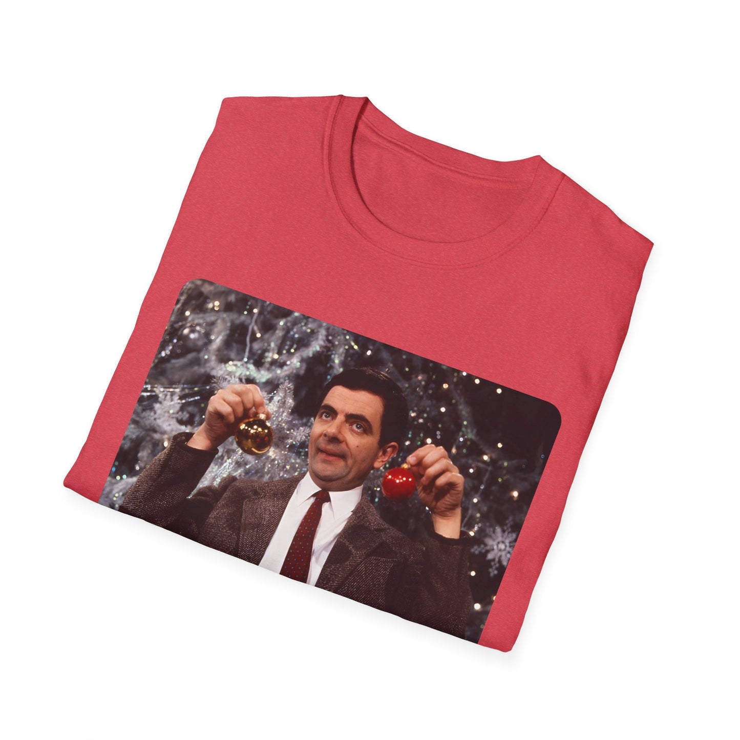 mr bean with christmas ornaments tshirt whatmart