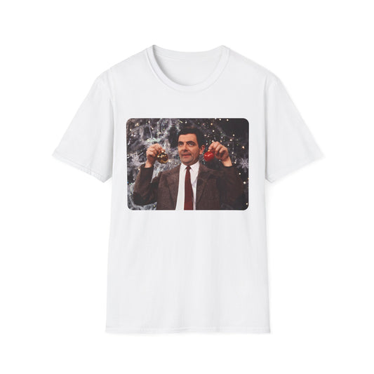 mr bean with christmas ornaments tshirt whatmart