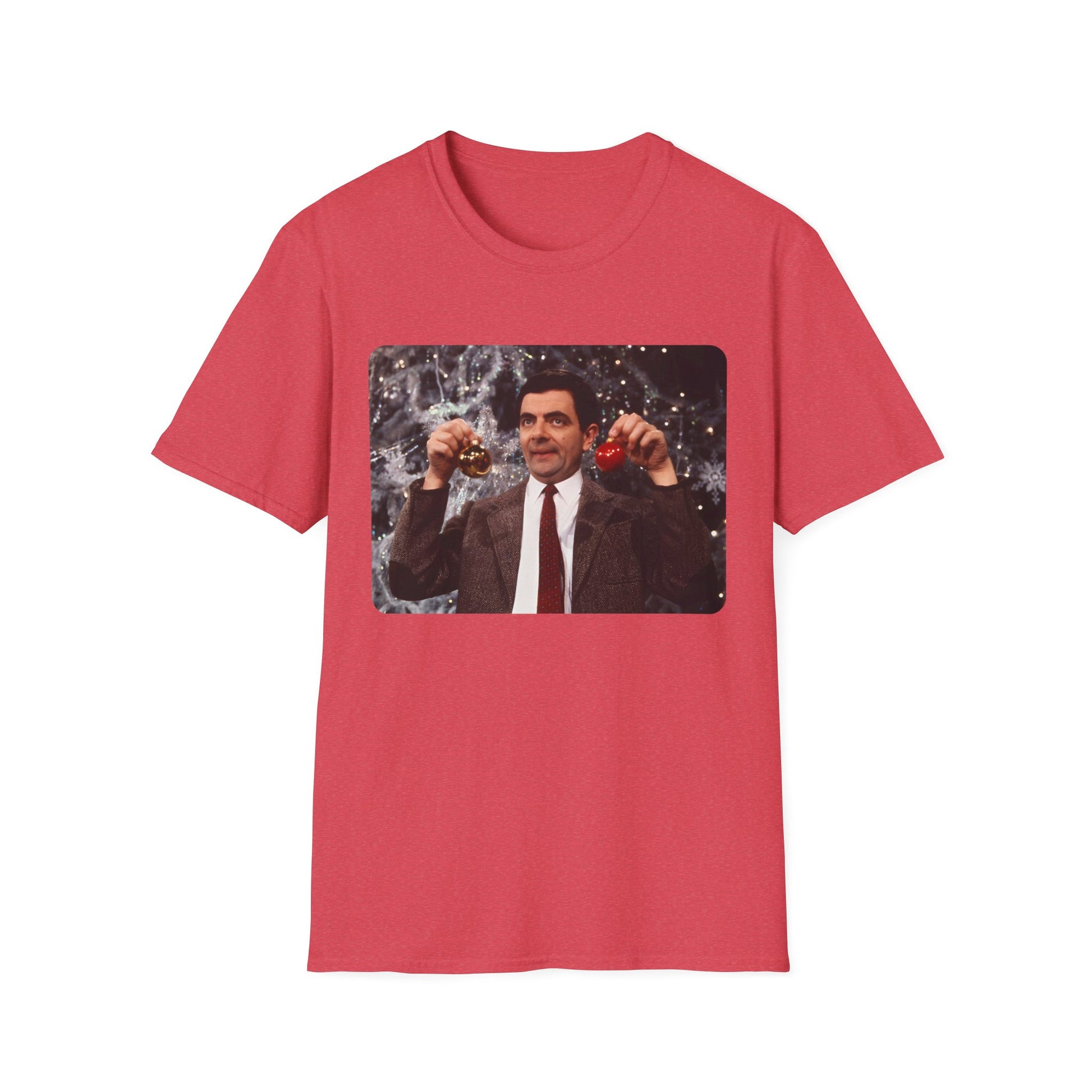 mr bean with christmas ornaments tshirt whatmart