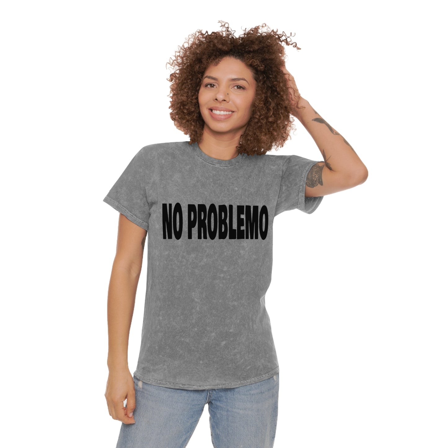 no problemo unisex mineral wash tshirt whatmart