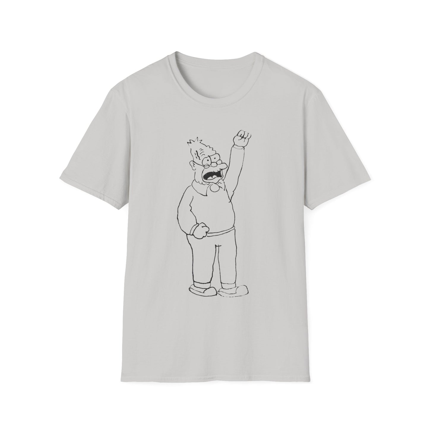 original sketch of grandpa simpson tshirt whatmart