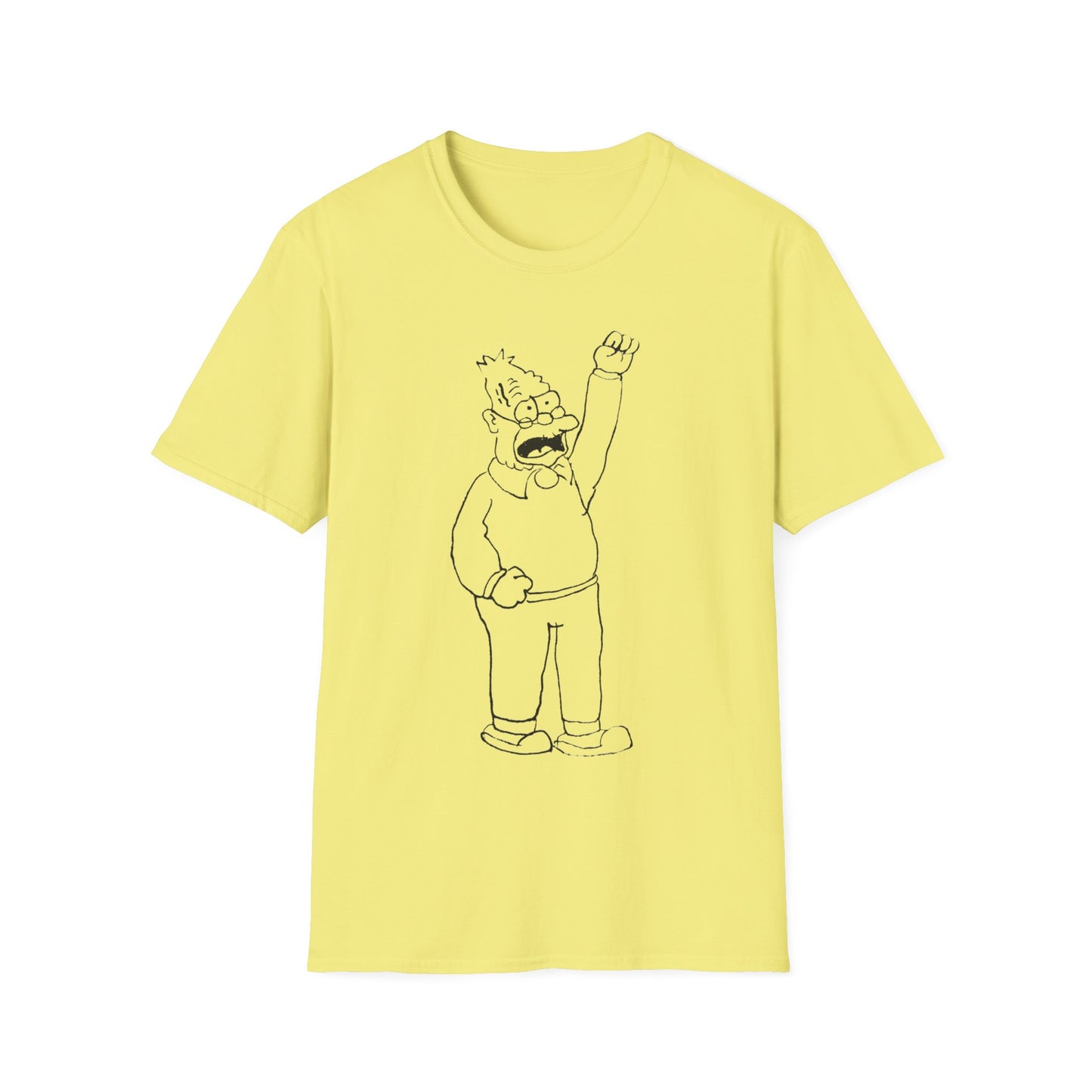 original sketch of grandpa simpson tshirt whatmart