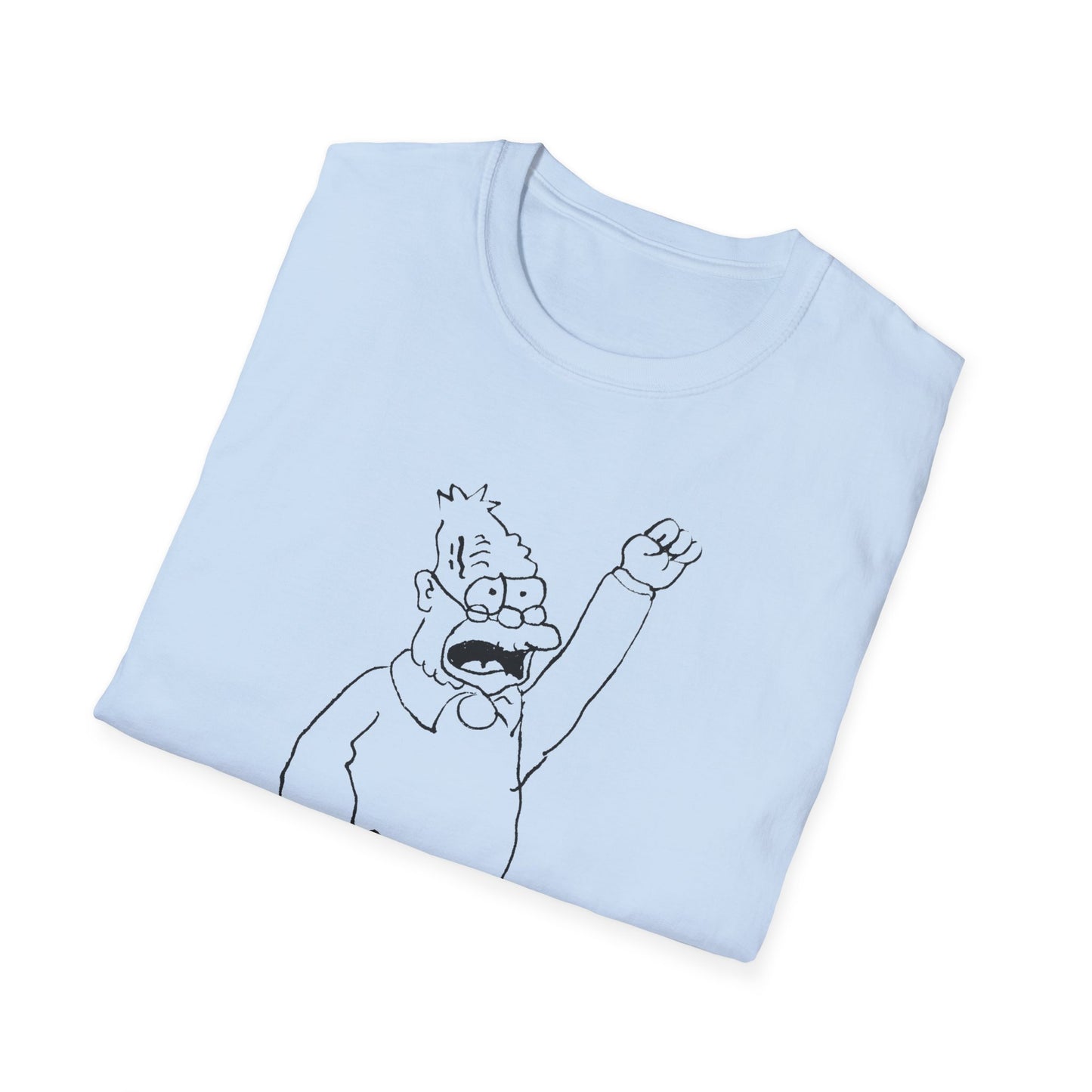 original sketch of grandpa simpson tshirt whatmart