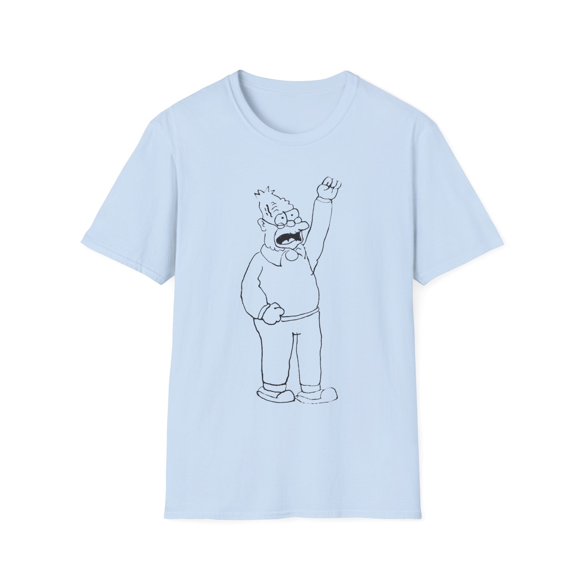 original sketch of grandpa simpson tshirt whatmart