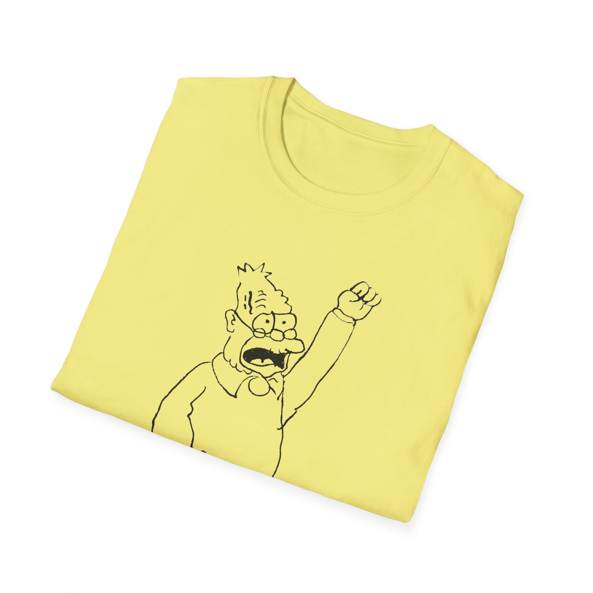 original sketch of grandpa simpson tshirt whatmart