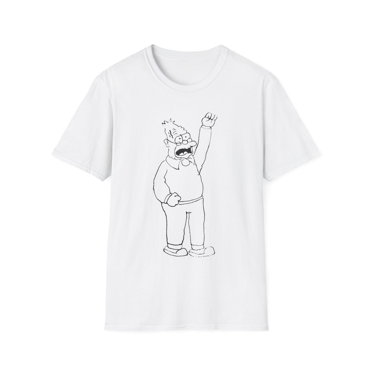 original sketch of grandpa simpson tshirt whatmart