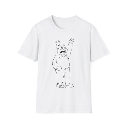 original sketch of grandpa simpson tshirt whatmart