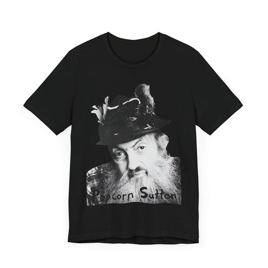 popcorn sutton with his hat tshirt whatmart