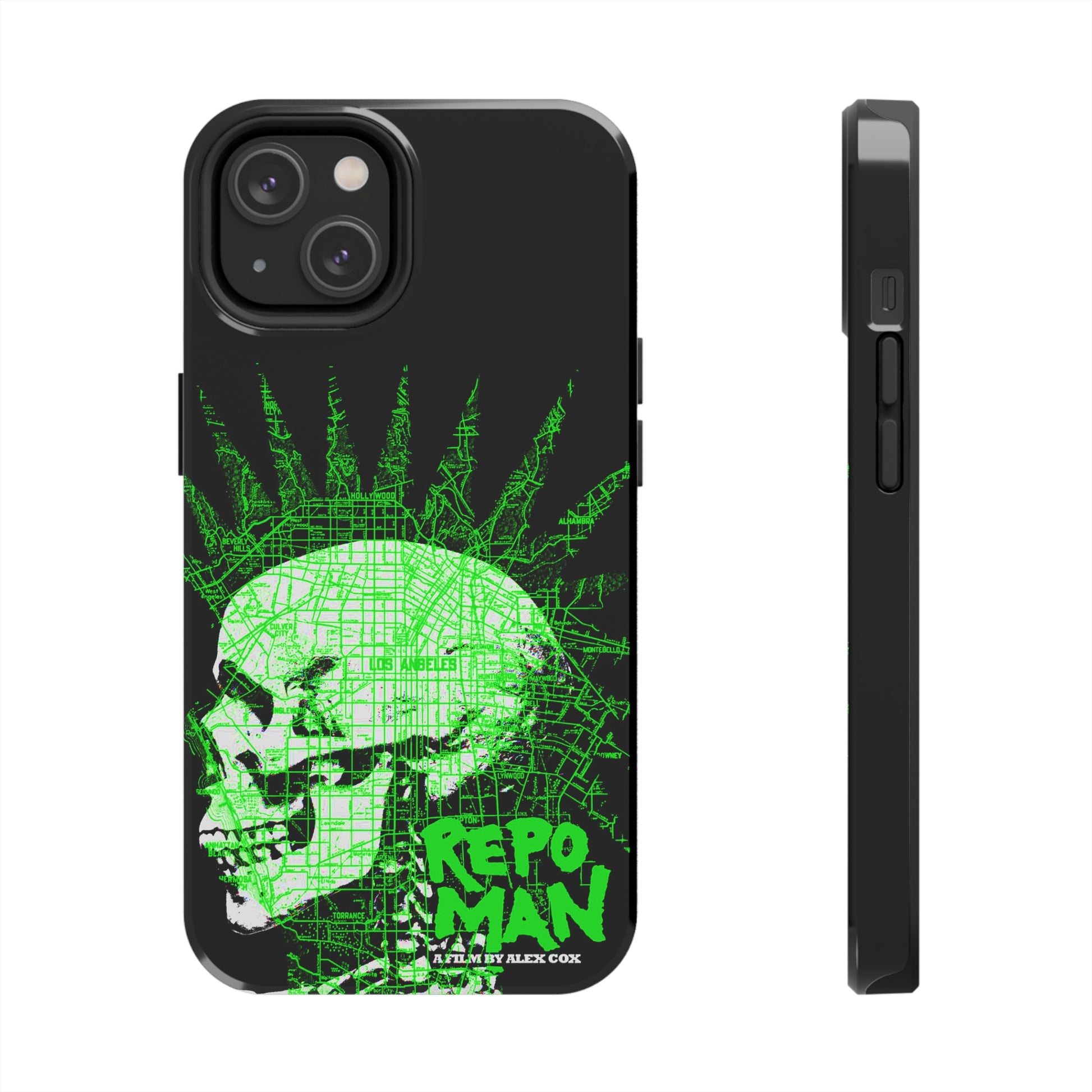 repo man skull punk green tough phone case whatmart