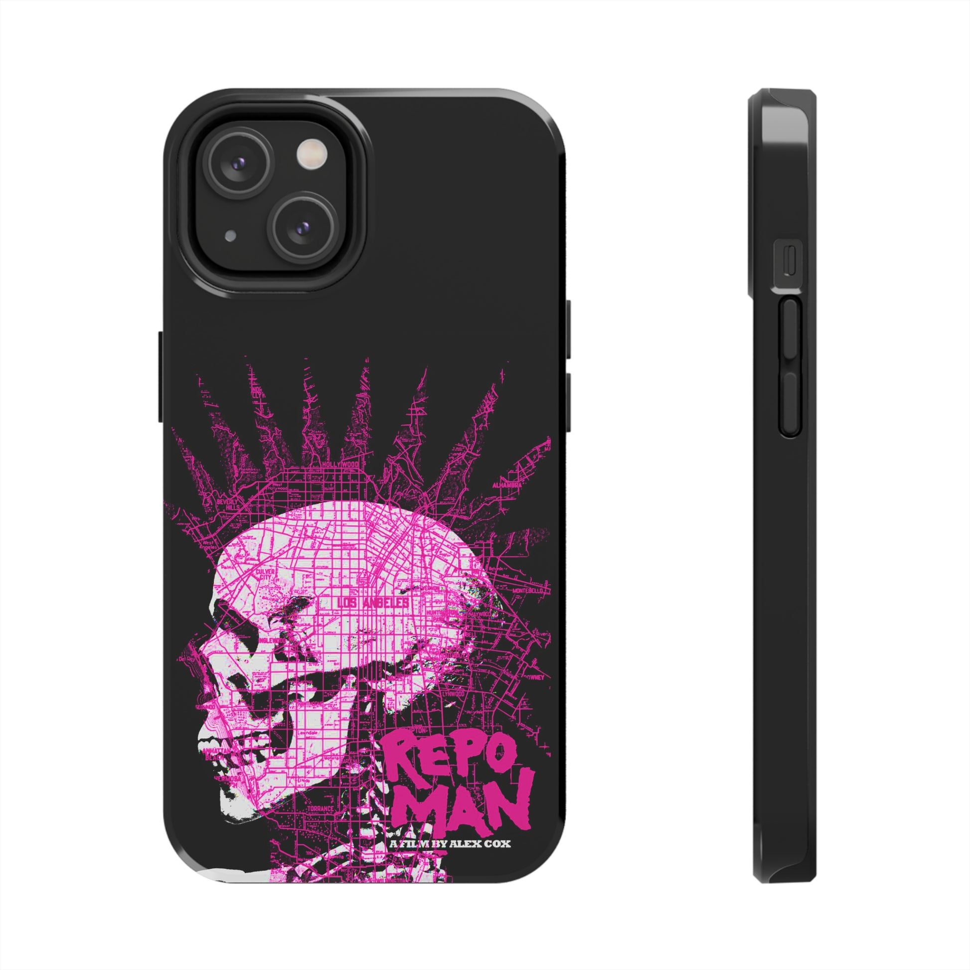 repo man skull punk pink tough phone case whatmart