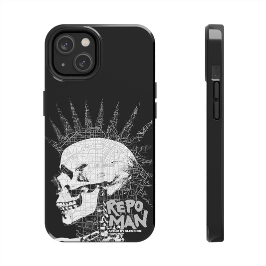 repo man skull punk white tough phone case whatmart