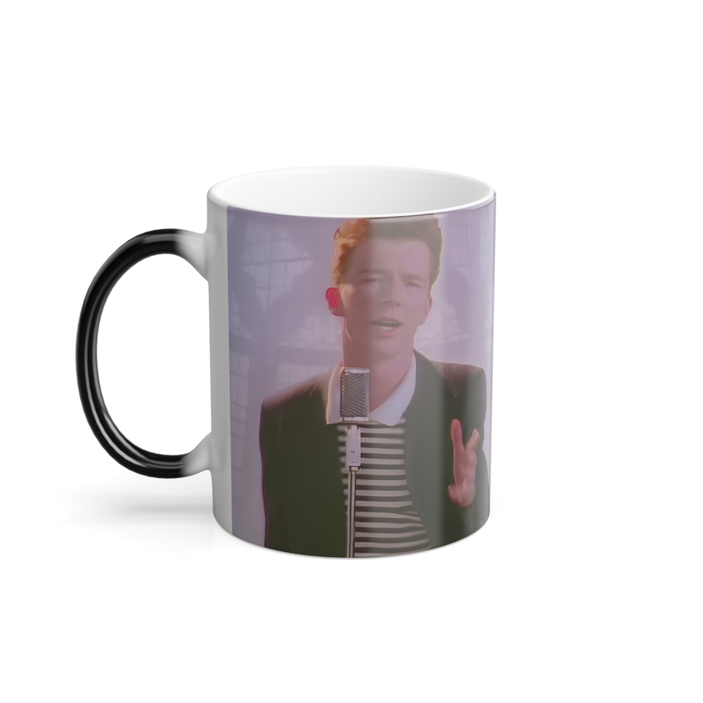 rick astley never gonna give you up rickrolling color morphing mug whatmart