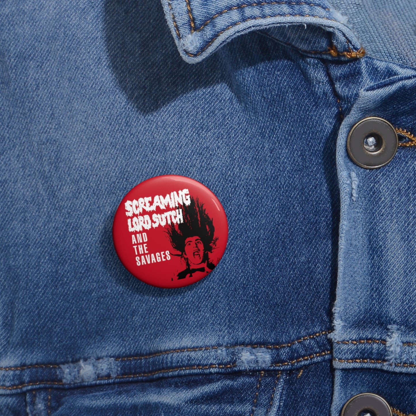 screaming lord sutch and the savages custom pin button whatmart