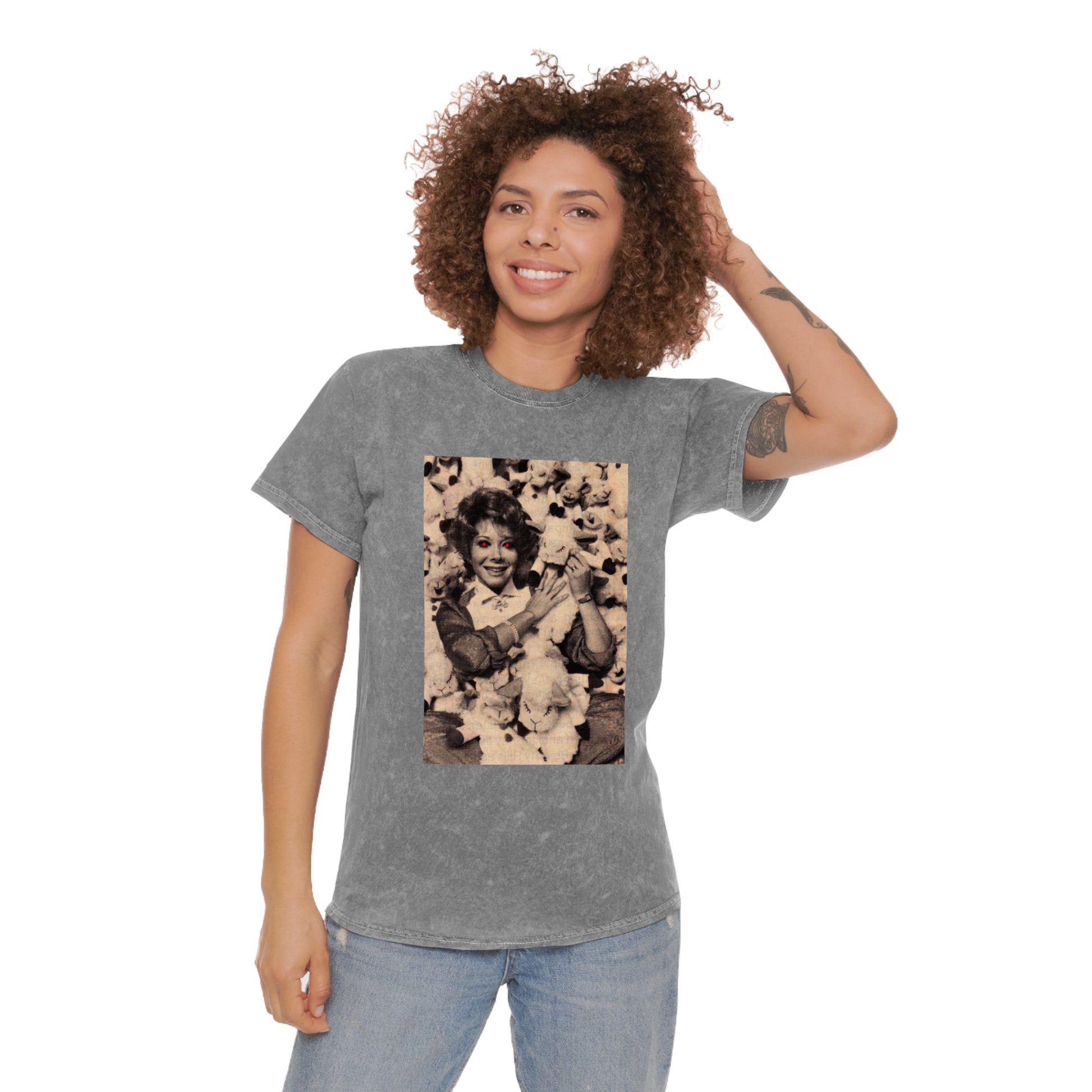 shari lewis and lamb chops mineral wash tshirt whatmart