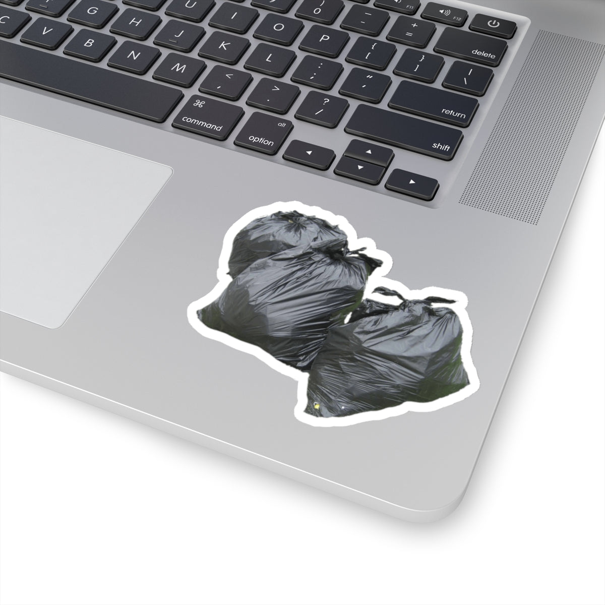 three green garbage bags kiss-cut sticker whatmart