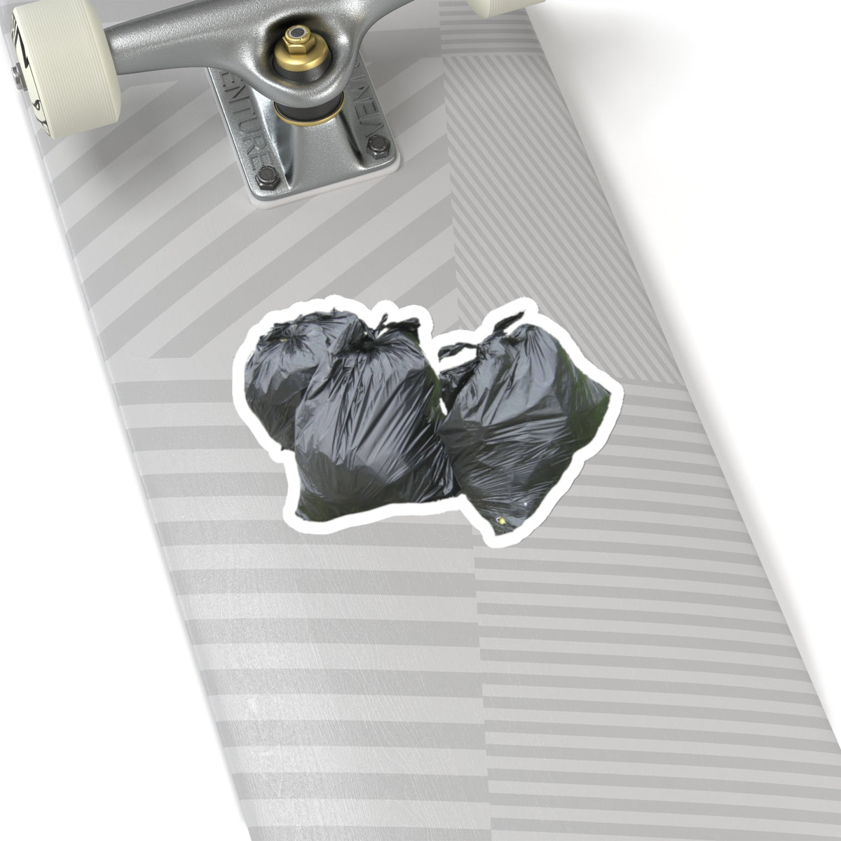 three green garbage bags kiss-cut sticker whatmart