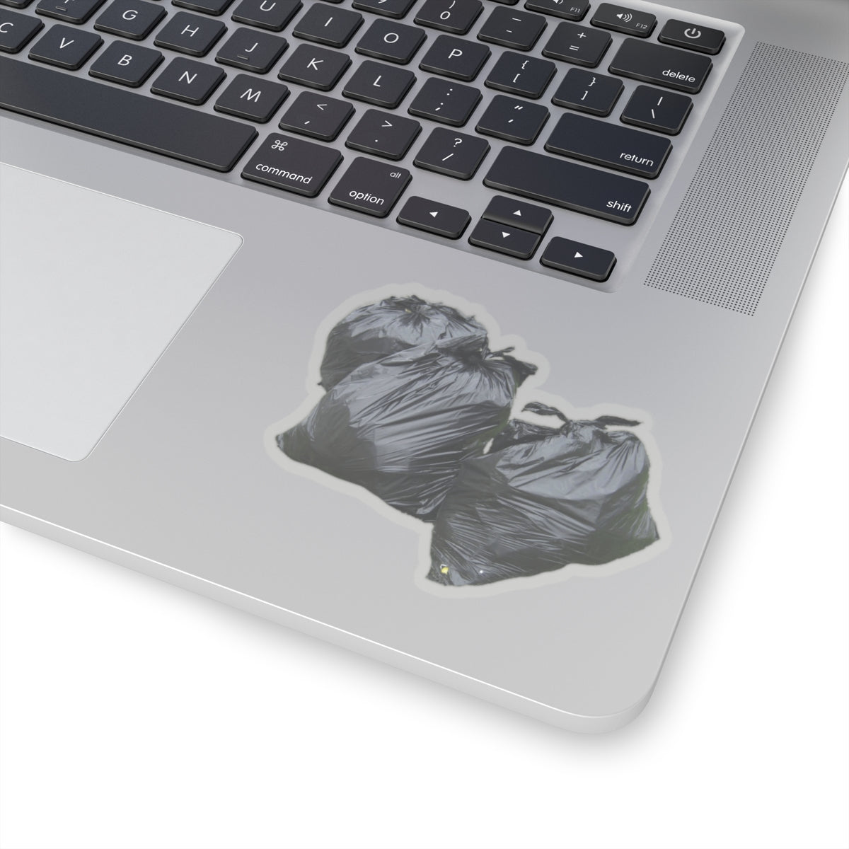 three green garbage bags kiss-cut sticker whatmart