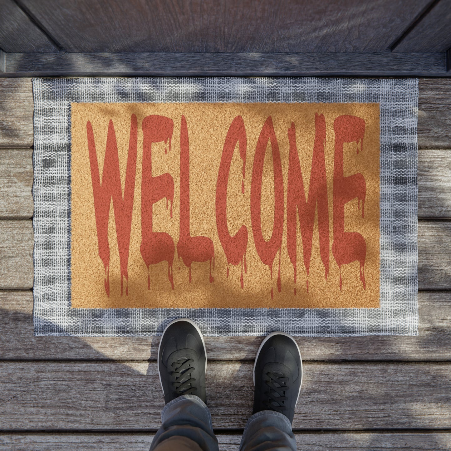 welcome bloody font big doormat whatmart